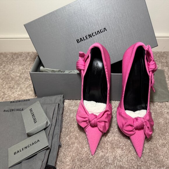 $750 off BALENCIAGA Women's Pink Knife Pump - Picture 8 of 9